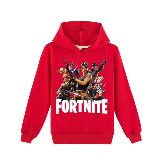 (Red, 170) Fortnite Boys Girls Kids Hoodie Tops Sweatshirts XMAS Gifts