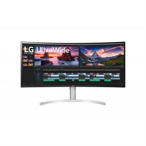 38"White LED Monitor 3840 x 1600 Speakers Height Adjustable and HDMI