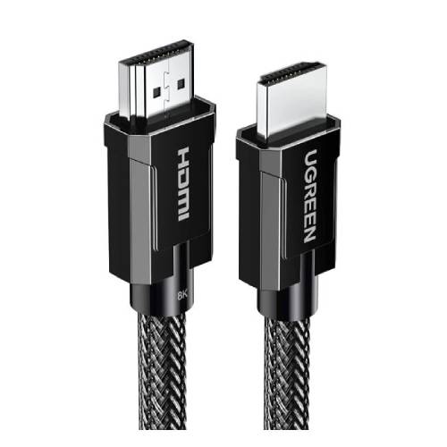 UGREEN Ultra High Speed 8k HDMI M/M Round Cable Braided - 2M Grey