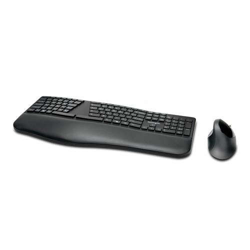 Kensington Pro Fit Ergo keyboard Mouse included RF Wireless + Bluetooth QWERTY UK English Black