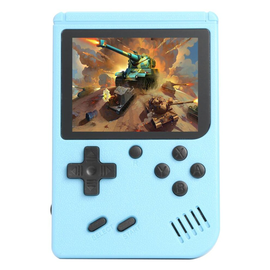 (Blue) Handheld Games Console with 500 Classical Games