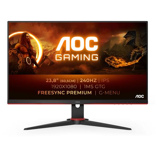 AOC G2 24G2ZE/BK LED display 60.5 cm (23.8") 1920 x 1080 pixels Full HD Black Red