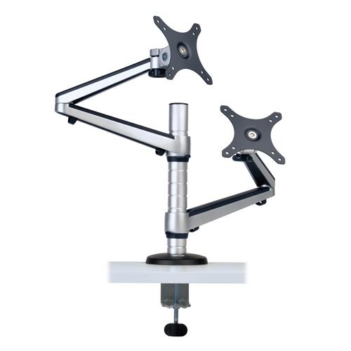Tripp Lite DDR1327DCS Dual Full Motion Flex Arm Desk Clamp for 13" to 27" Monitors