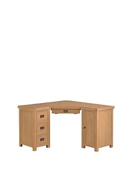 K-Interiors Alana Part Assembled Solid Wood Corner Desk