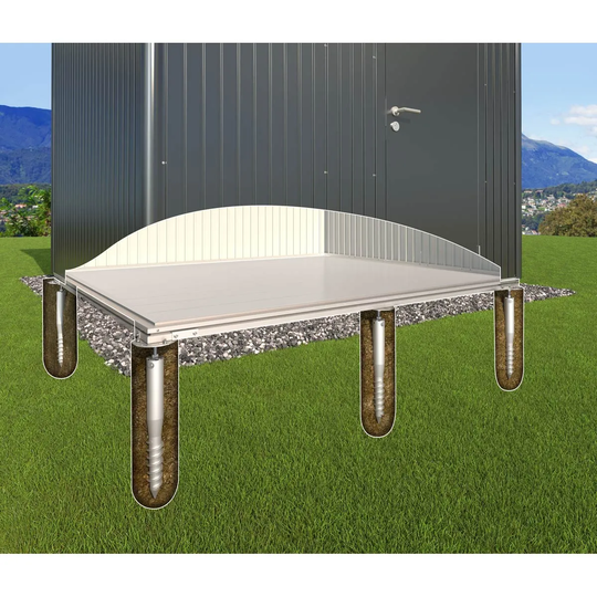 Biohort Neo 2D Metal Garden Shed Smartbase Plus