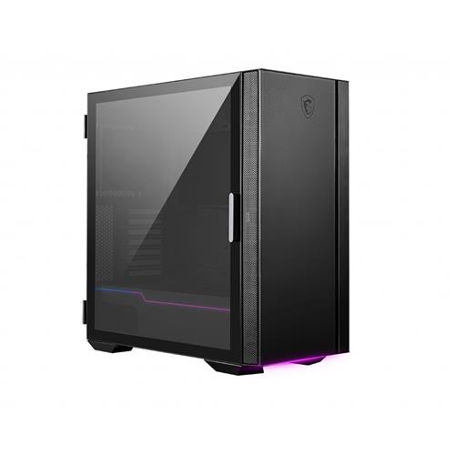 MSI MPG QUIETUDE 100S Mid Tower Silent Computer Case 'Black 1x 120mm Fan Fan Controller USB Type-C Sound dampening foam ARGB light strip Tempered Glass Center E-ATX ATX mATX mini-ITX'
