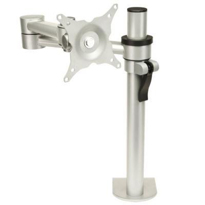 Stream Single Desk Mount Height Adjustable for Screens up to 26" Max Weight 20kg - Black/Grey