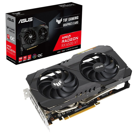 ASUS Radeon RX 6500 XT TUF Gaming OC 4GB Graphics Card