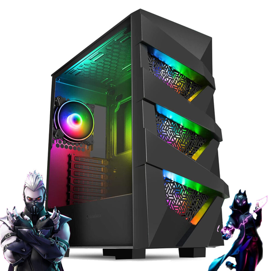 Nox Gaming PC Vengeance | i7 6700 Quad Core (6th Gen) - GTX 1660 6GB - 16GB RAM - 256GB SSD & 2TB HDD - RGB Case - Ultra Fast