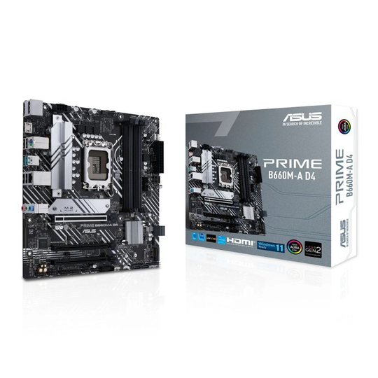 Asus Prime B660M-A D4 mATX Motherboard