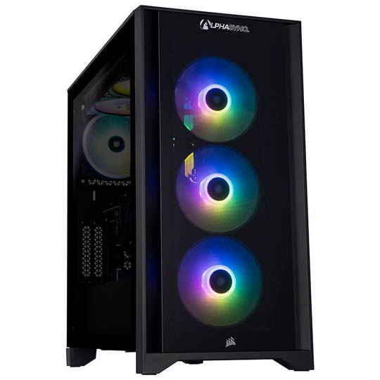 AlphaSync iCUE 4000X Intel Core i7 12700K Gaming Desktop PC 32GB RAM NVIDIA GeForce RTX 3080 1TB SSD 2TB HDD Windows 11 Home