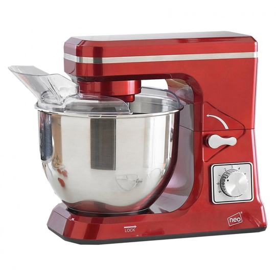 Red 5L 6 Speed 800W Electric Stand Mixer