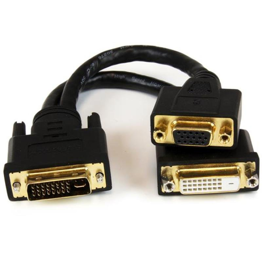 StarTech.com 20cm DVI-I to DVI-D and VGA splitter - M/F - Wyse Splitter