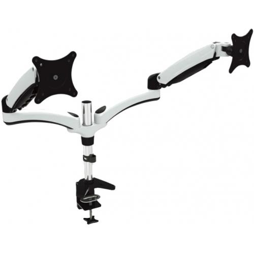 Amer HYDRA2 monitor mount / stand 71.1 cm (28") Clamp Black Chrome White
