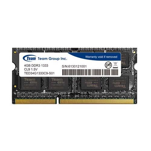 Team Group 4GB DDR3 So-DIMM 1333MHz memory module 1 x 4 GB