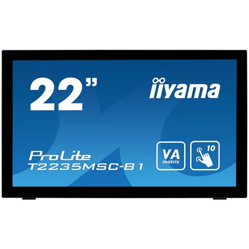 iiyama ProLite T2235MSC 54.6 cm (21.5") 1920 x 1080 pixels Full HD LED Touchscreen Tabletop Black