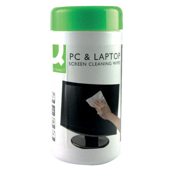 Q-Connect Screen & Keyboard Wipes Pack of 100 KF04501 KF04501