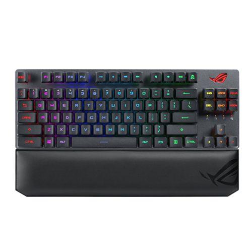 Asus ROG Strix SCOPE RX PBT TKL Wireless Mechanical RGB Gaming Keyboard ROG RX Red Switches PBT Keycaps Stealth Key Quick-Toggle Magnetic Wrist Rest