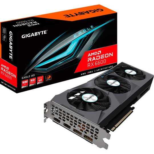 EXDISPLAY Gigabyte Radeon RX 6600 EAGLE 8GB Graphics Card