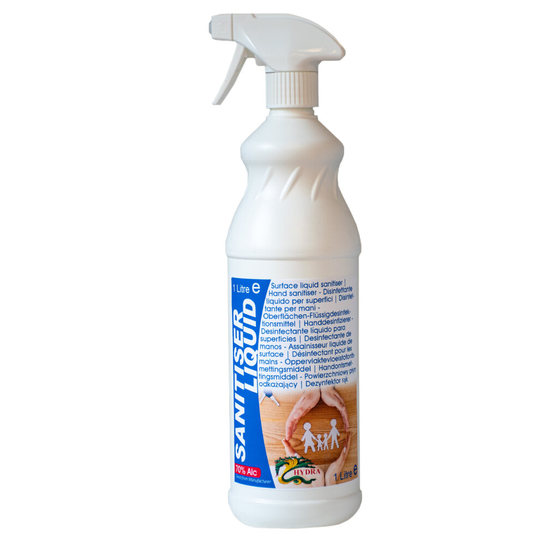 (1 Litre ) Hydra Alcohol Surface & Hand Sanitiser Liquid
