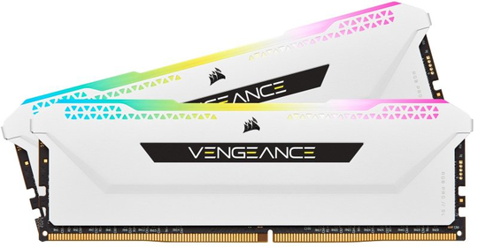 Corsair Vengeance Rgb Pro Sl 32GB (2x16GB) DDR4 3600 (PC4-28800) C18 1.35V Desktop Memory - White