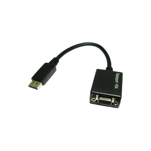Cables Direct Display Port - VGA m/f 0.15 m Black