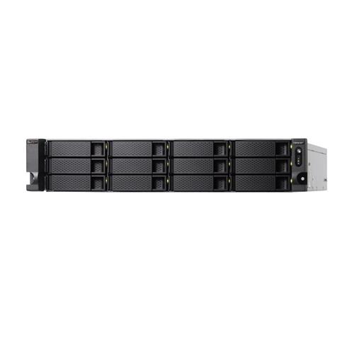 QNAP TS-h1283XU-RP NAS Rack (2U) Ethernet LAN Black E-2136
