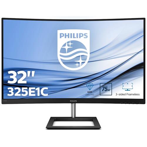 Philips E Line 325E1C/00 computer monitor 80 cm (31.5") 2560 x 1440 pixels Quad HD LCD Black