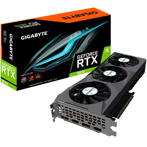 Gigabyte GV-N3070EAGLE OC-8GD graphics card NVIDIA GeForce RTX 3070 8 GB GDDR6