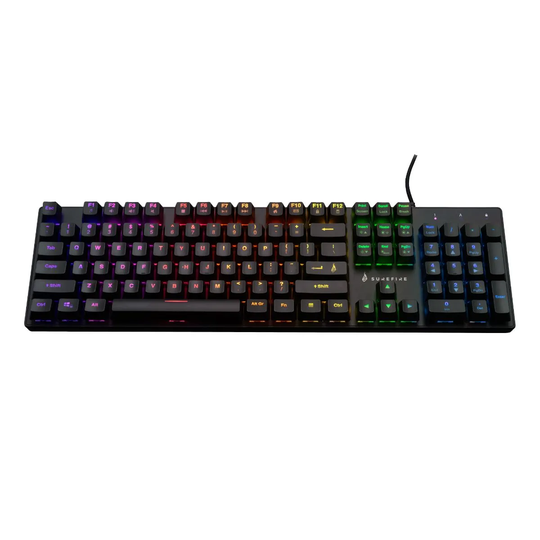 Surefire Kingpin M2 Mechanical Multimedia RGB Gaming Keyboard Qwerty Us English Black