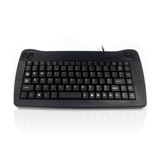 (US English) Accuratus 5010 - USB Mini All in One Keyboard with Trackball