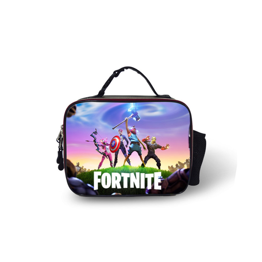(Pattern 04) Fortnite 9 Lunch Box Bag Outdoor leather Lunch Bag