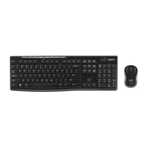 Logitech MK270 keyboard RF Wireless English Mouse included Black