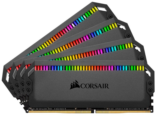 Corsair Dominator Platinum Rgb 32GB (4x8GB) DDR4 3200 (PC4-28800) C16 1.35V Desktop Memory - Black