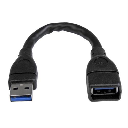 StarTech.com USB 3.0 A-to-A extension cable - 6 in black