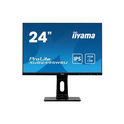 iiyama ProLite XUB2495WSU-B3 computer monitor 61.2 cm (24.1") 1920 x 1200 pixels WUXGA LED Black