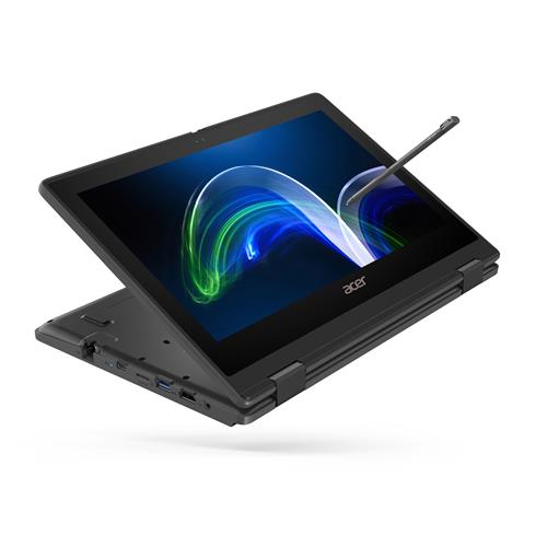 Acer TravelMate Spin B3 TMB311RN-31-P1PD N5030 Hybrid (2-in-1) 29.5 cm (11.6") Touchscreen Full HD Intel Pentium Silver 4 GB DDR4-SDRAM 128 GB SSD Wi-Fi 5 (802.11ac) Windows 10 Pro Education Black