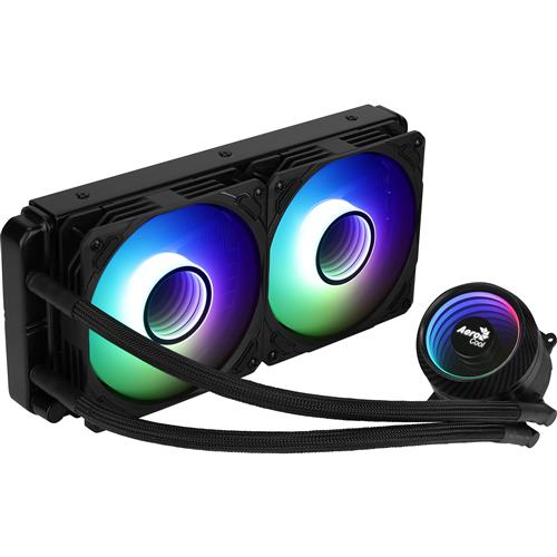 Aerocool MIRAGEL240 CPU Liquid Cooler 2xFan 12cm ARGB TDP 400W Black