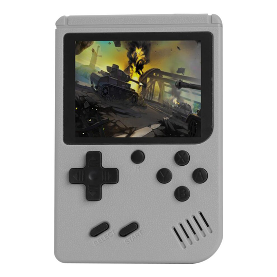 (Grey) Handheld Games Console with 500 Classical Games