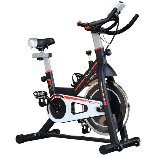 HOMCOM Exercise Bike Racing Bicycle Cardio Adjustable Resistance LCD Display Gym