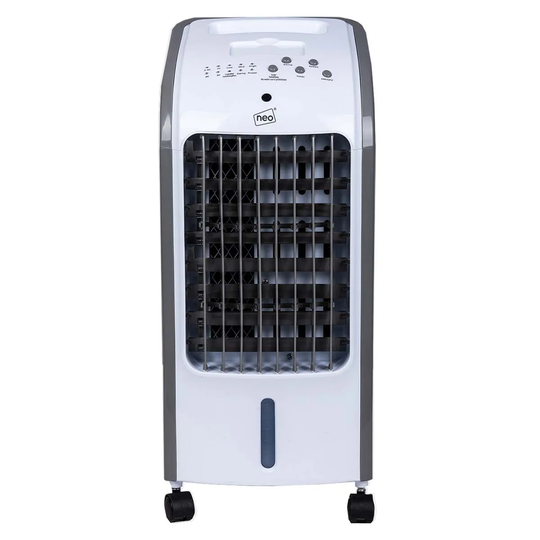 Neo White 4 Litre 80W Oscillating Portable Evaporative Cooler Fan With Remote Control