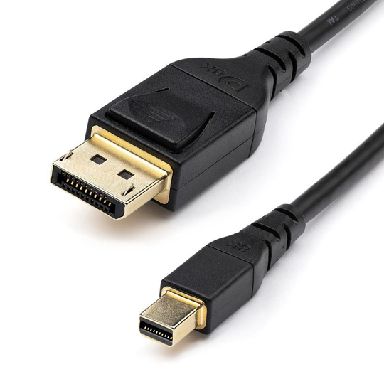 Startech 3ft (1m) VESA Certified Mini DisplayPort to DisplayPort 1.4 Cable - 8K 60Hz HBR3 HDR - Super UHD mDP to DP 1.4 Cord - Slim (34 AWG) Ultra HD