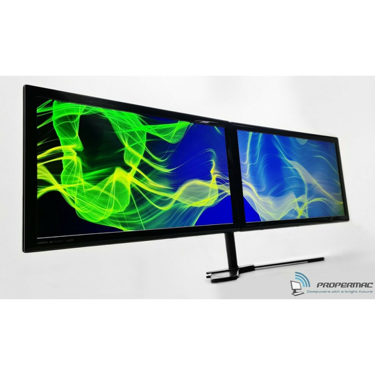 Dual Monitor Screen Bundle 2 x 24" FULL HD 1920x1080 HDMI + New Stand