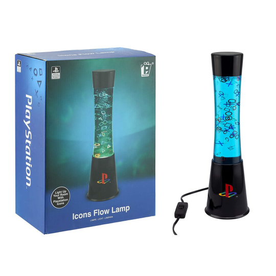 NEW! Official Playstation License PlayStation Icons Flow Lava Lamp Light