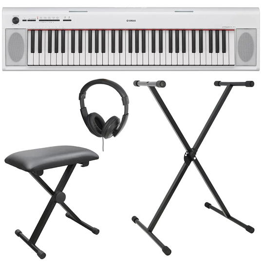 Yamaha Piaggero NP12 Keyboard Package - White