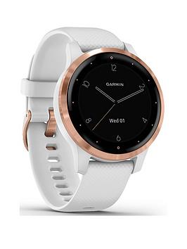 Garmin Vivoactive 4S Smaller-Sized Gps Smartwatch, Features Music, Body Energy Monitoring, Animated Workouts, Pulse Ox Sensors And More