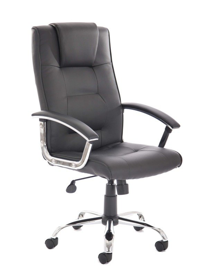 Thrift Executive Black Leather Chair