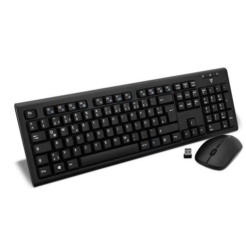 V7 Wireless Keyboard and Mouse Combo DE
