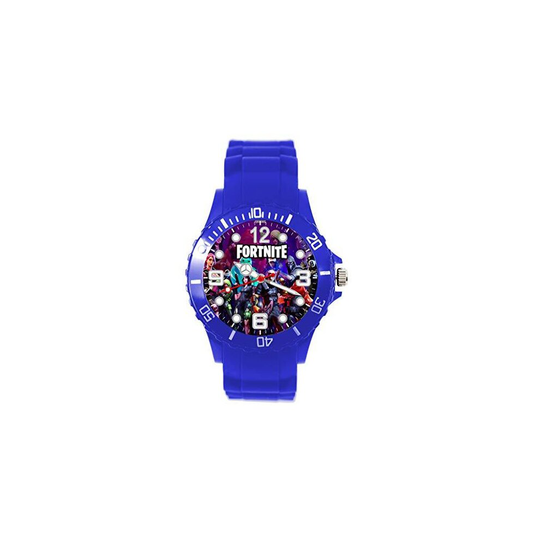 Blue Silicone Watch for FORTNITE Fans