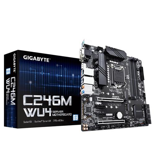 Gigabyte C246M-WU4 motherboard Intel C246 Express LGA 1151 (Socket H4) micro ATX